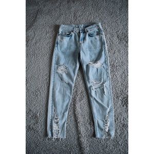 H&M "&Denim" Boyfriend Distressed Jeans